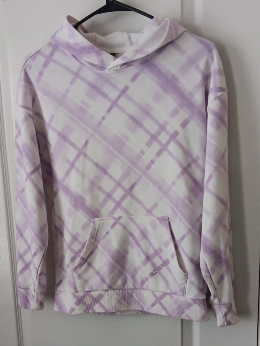 Lazypants - Lavender & White Plaid Hoodie
